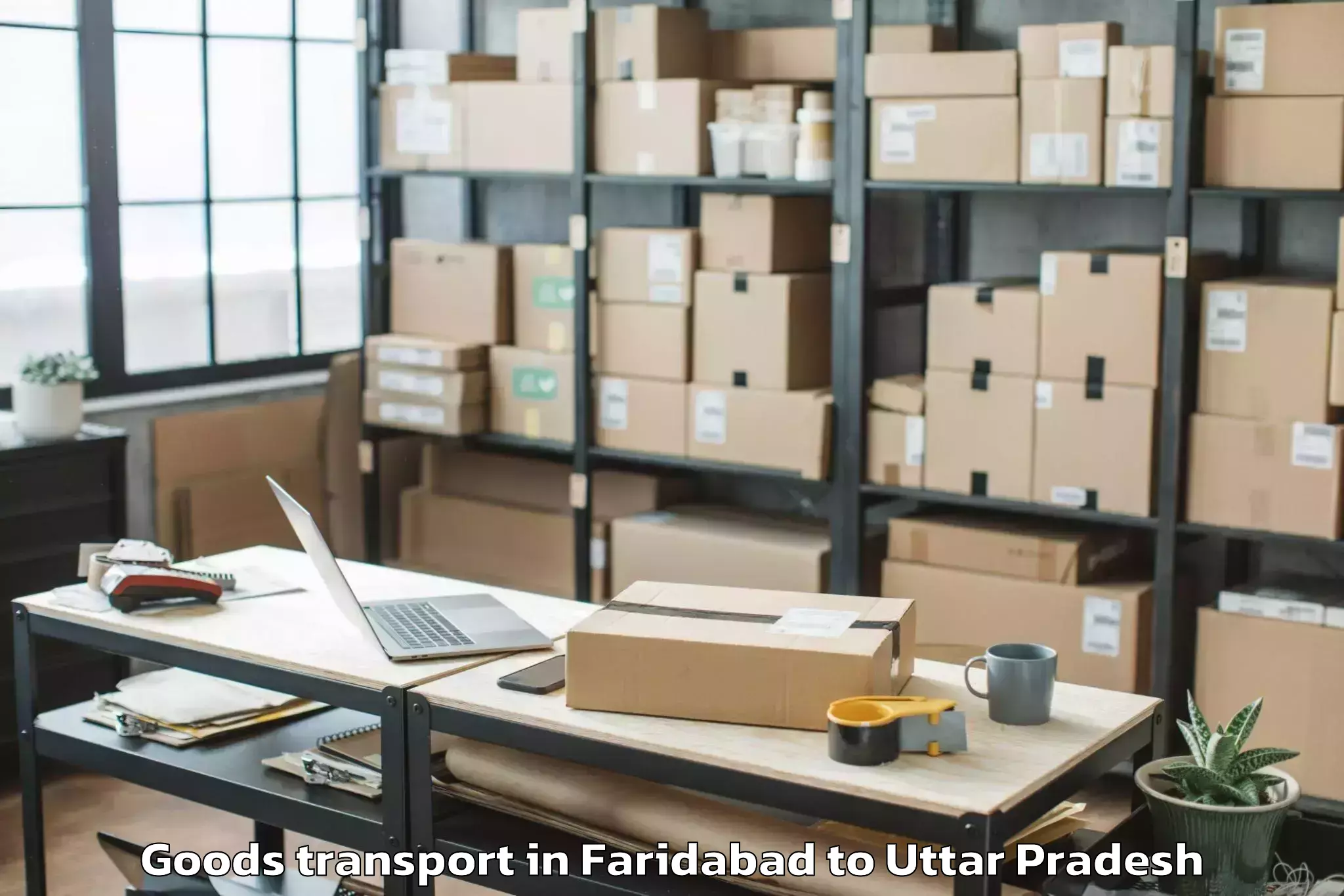 Affordable Faridabad to Aunrihar Goods Transport